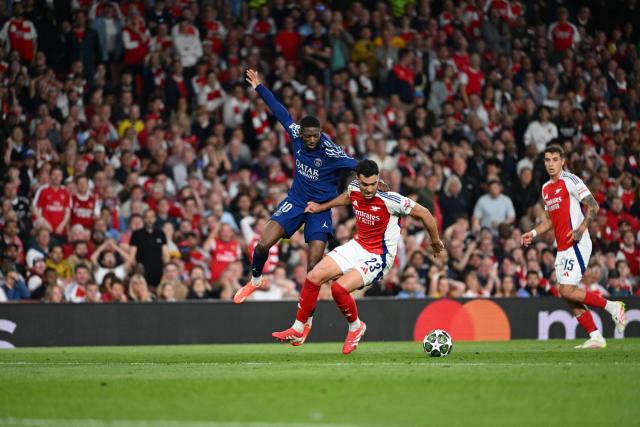 Mikel Merino de retour en pointe avec Arsenal contre le PSG en demi-finales retour de Ligue des champions ?