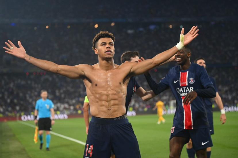 Éblouissant en finale contre l'Inter, l'acte de naissance du géant Désiré Doué